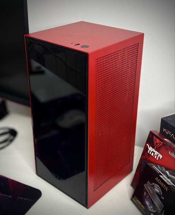 Gamingowy PC ITX Ryzen 7600 RTX4060Ti 32GB DDR5 1TB NVMe NZXT H1 Gwar