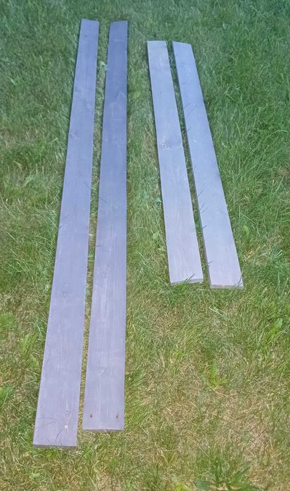Deski antracyt 2x 2m i 2x 2,5m #2,5cm suche na dekory skrzynie donice