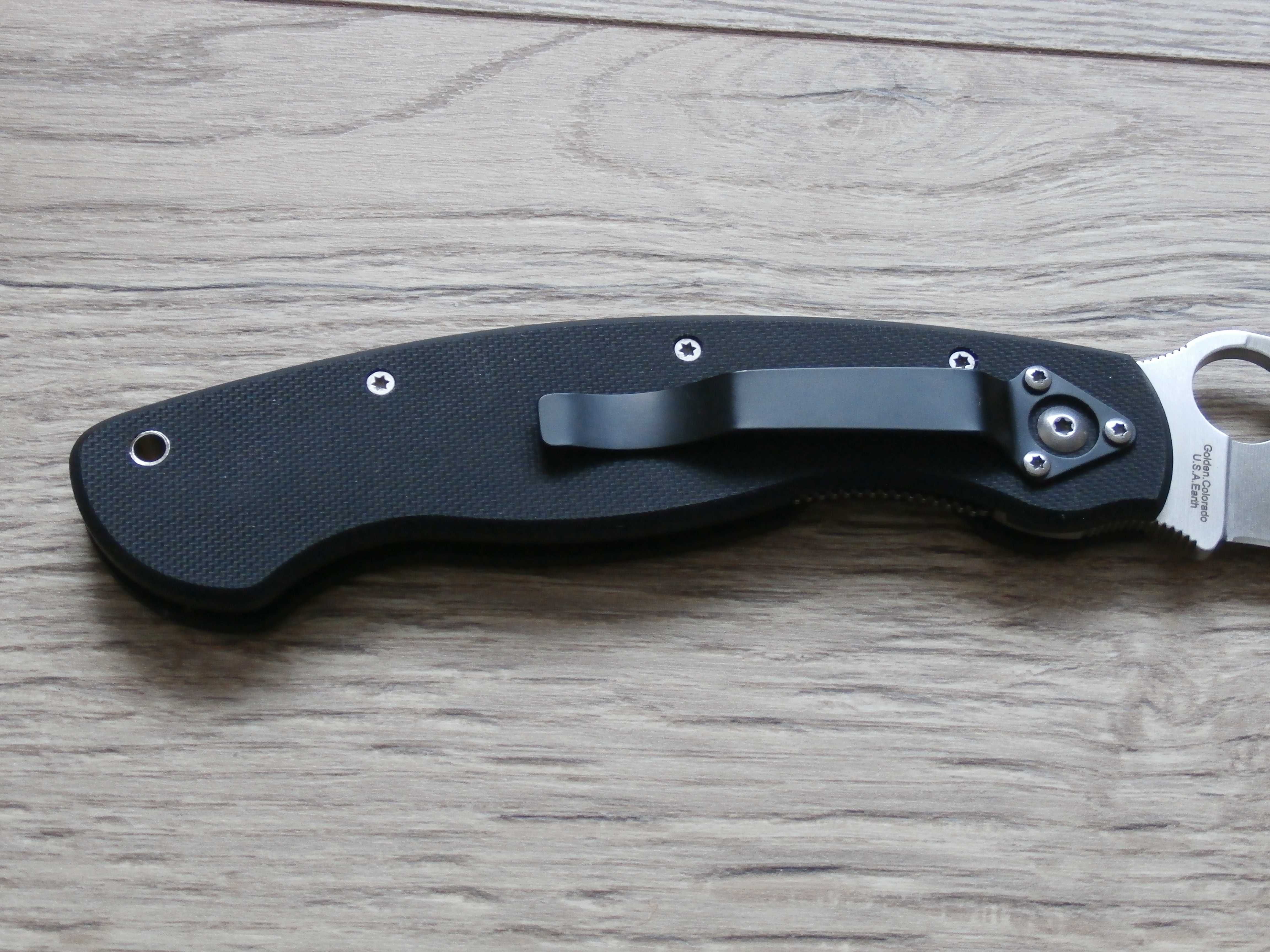 Туристичний Складний Ніж SPYDERCO Milirary PA60-BK 24см,Нож Спайдерко