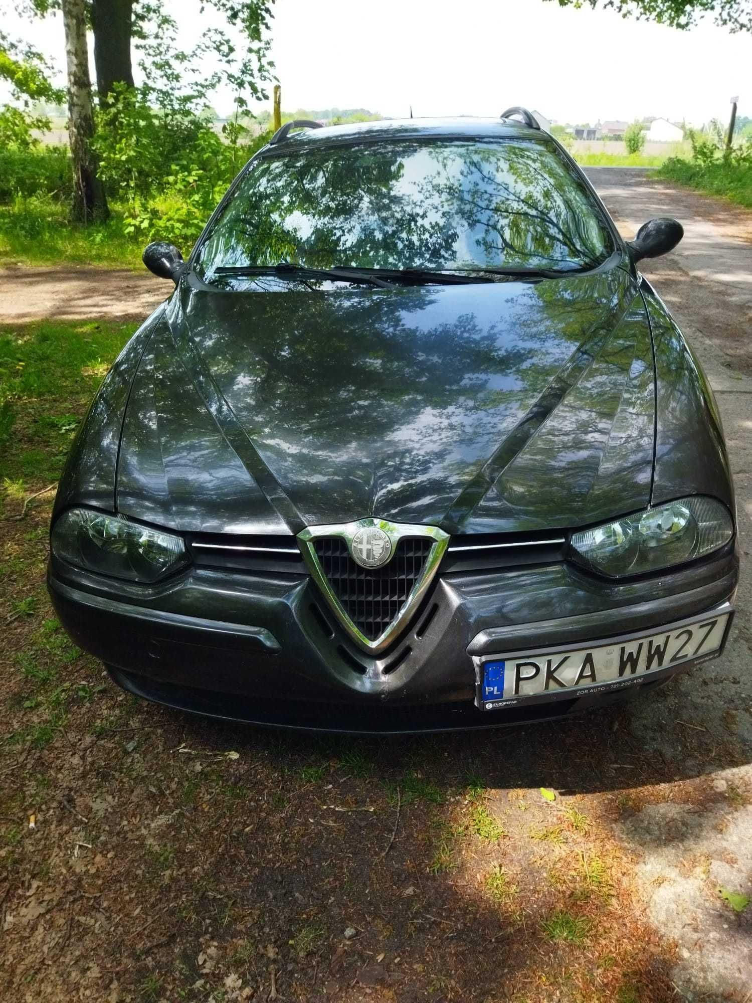 Alfa Romeo 156 2.4 jtd. Czerwone skóry.