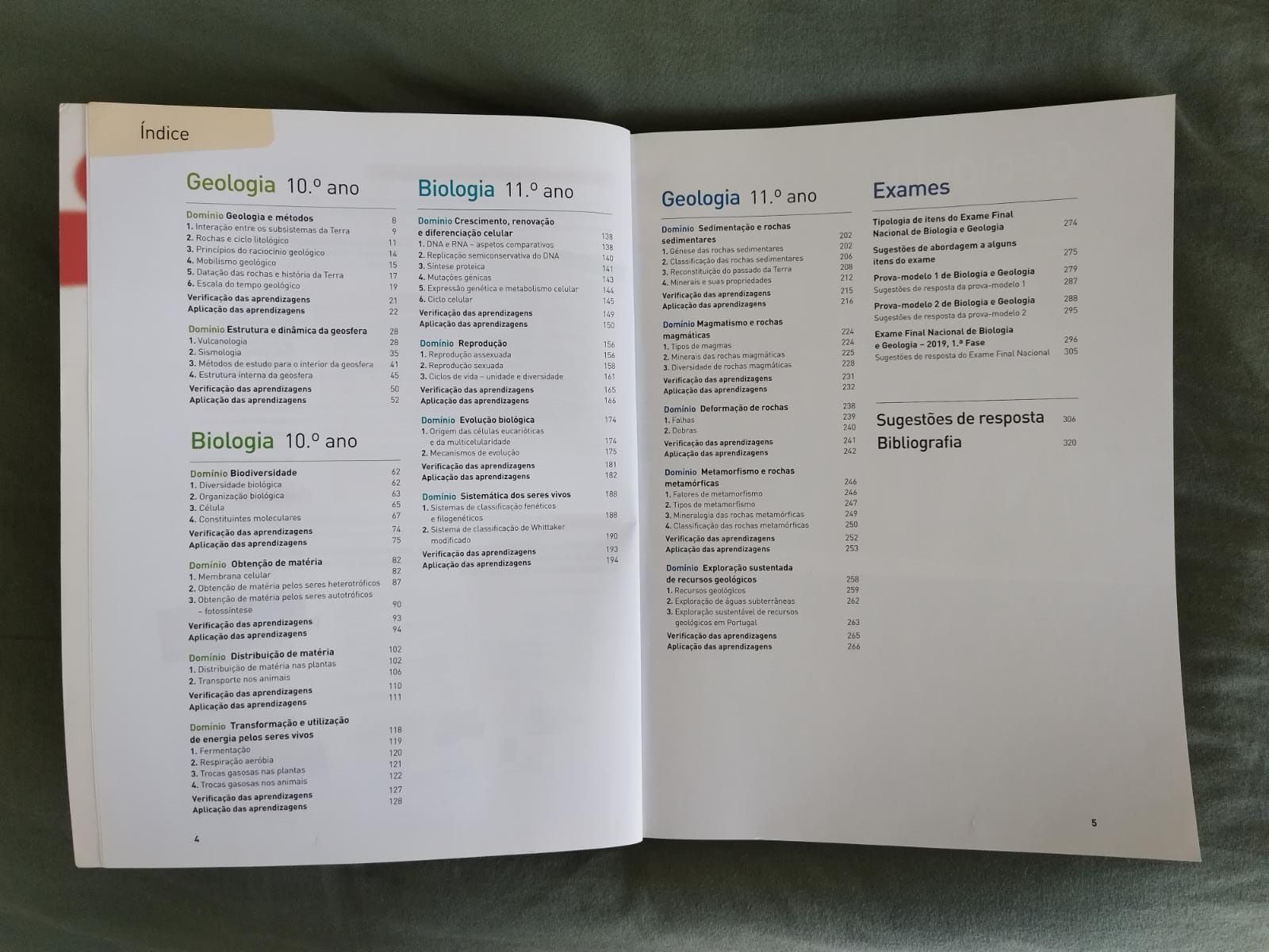 Preparação para o exame nacional de Biologia e Geologia de 11° ano