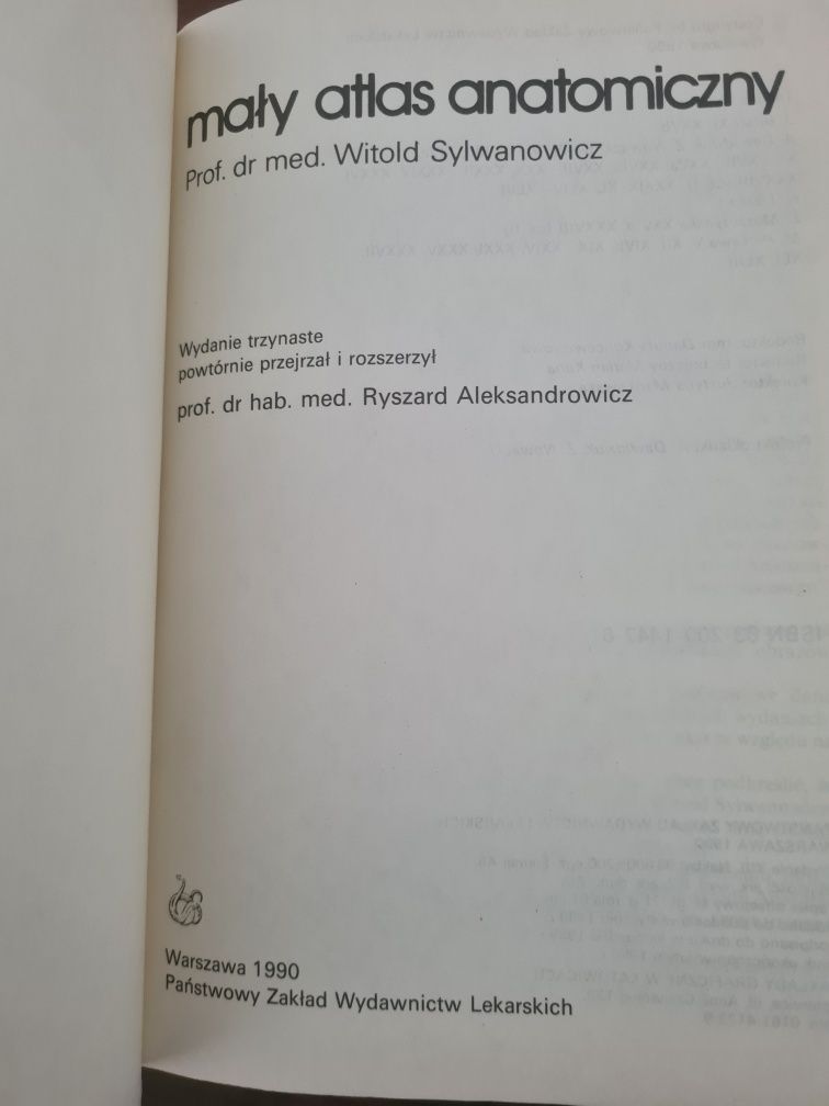Mały atlas anatomiczny - Witold Sylwanowicz