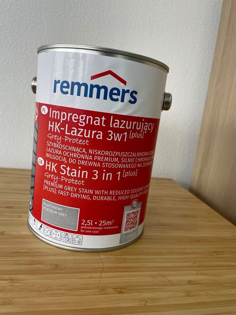 Remmers HK-Lazura impregnat 3w1 2,5L/ różne kolory