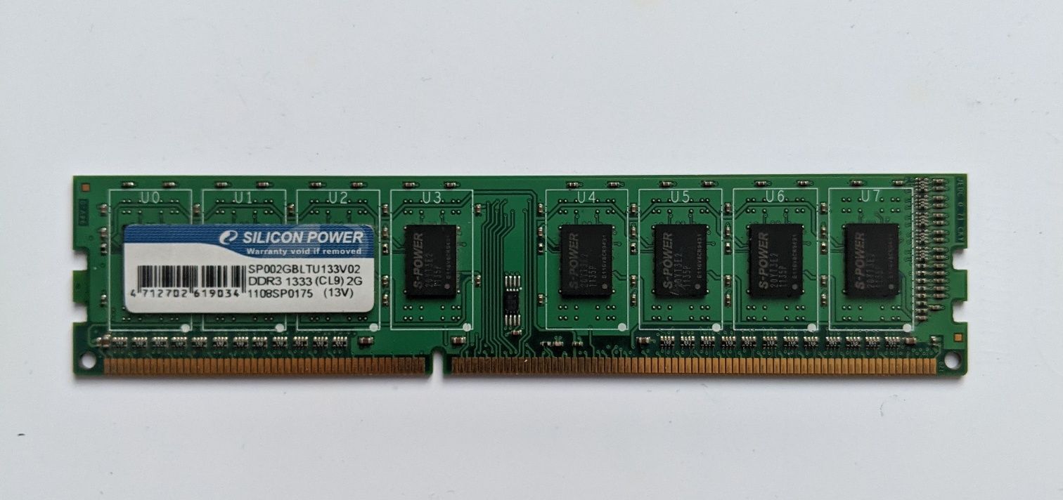 ОЗП DIMM 2Gb DDR3-1333 Silicon Power SP002GBLTU133V02