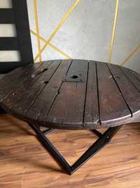 Stół Drewniany Stół ze szpuli Loft DUŻY