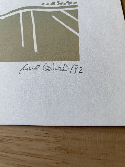 Serigrafia ANA GALVÃO, numerada datada 82 e assinada