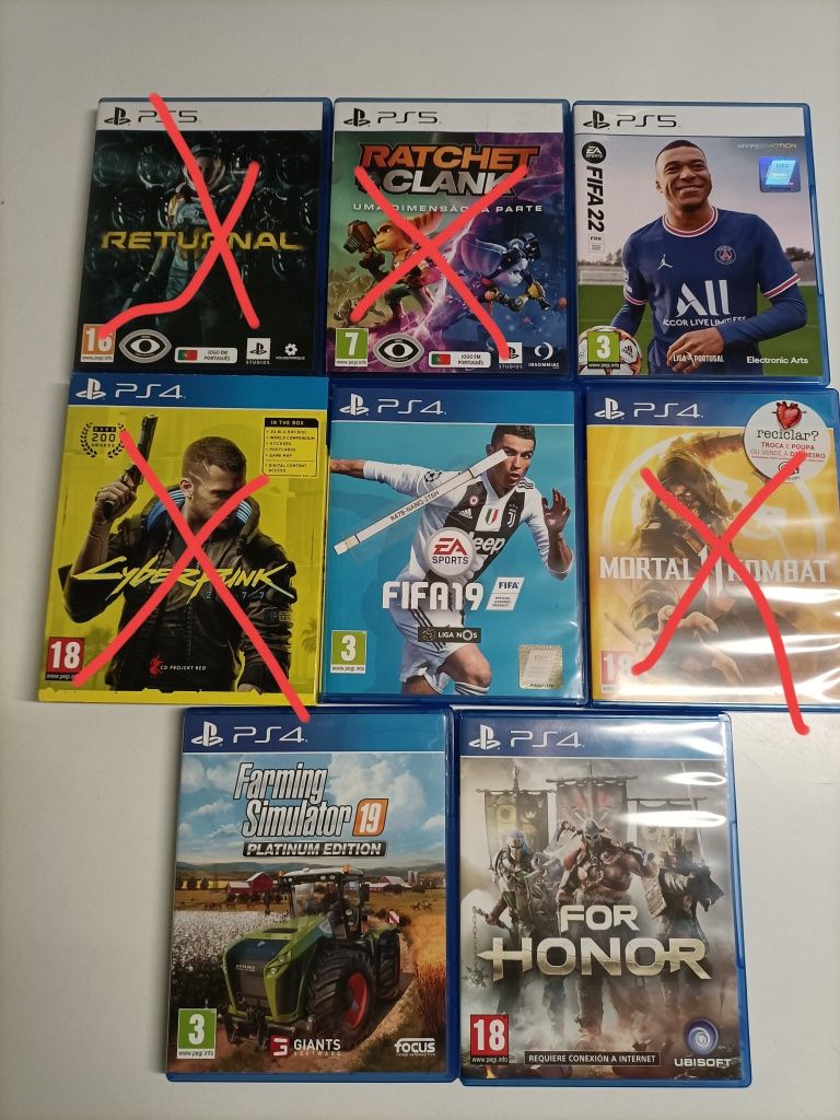 Jogos PS4 e PS5 como novos