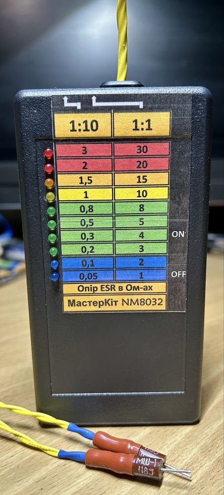 Прибор ESR метр Мастеркіт NM8032 Li-ion SMD