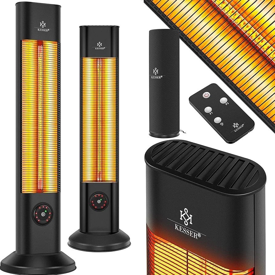 Promiennik ciepła, podczerwieni, tarasowy KESSER, 1000W i 2000W