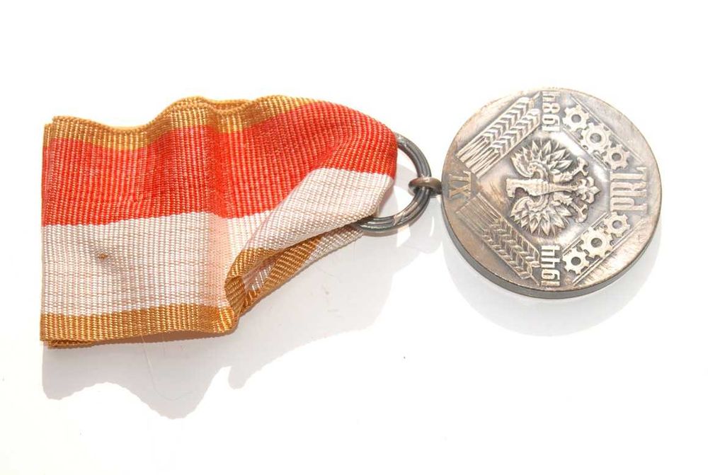 Stary medal odznaczenie Polska - WALKA PRACA SOCJALIZM