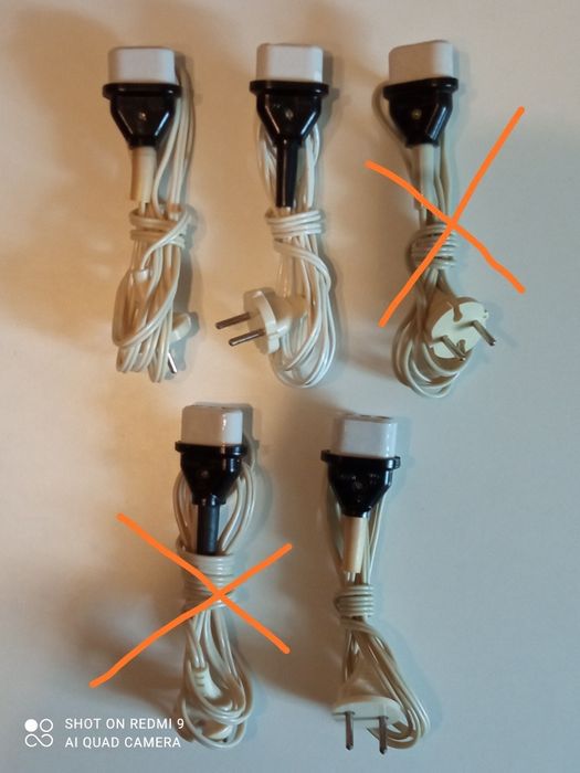 Шнур, кабель, провод от электро: самовара, чайника и др. из СССР .