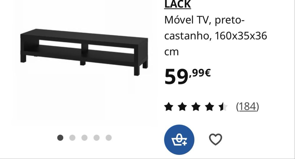 Movel de TV Ikea modelo Lack