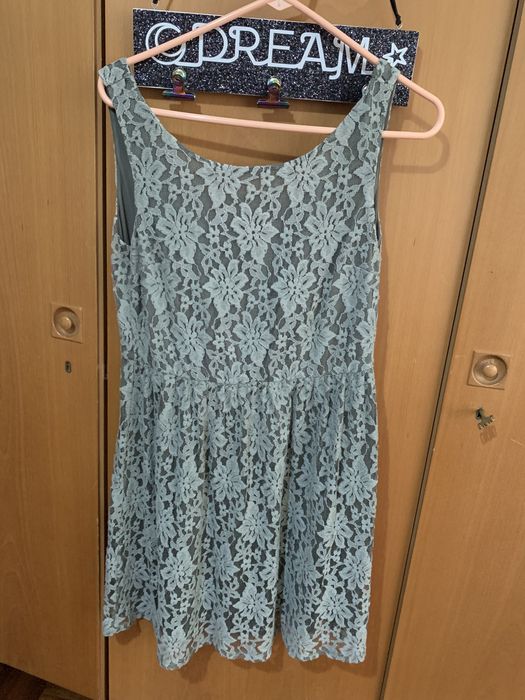 Vestido verde da Benetton.