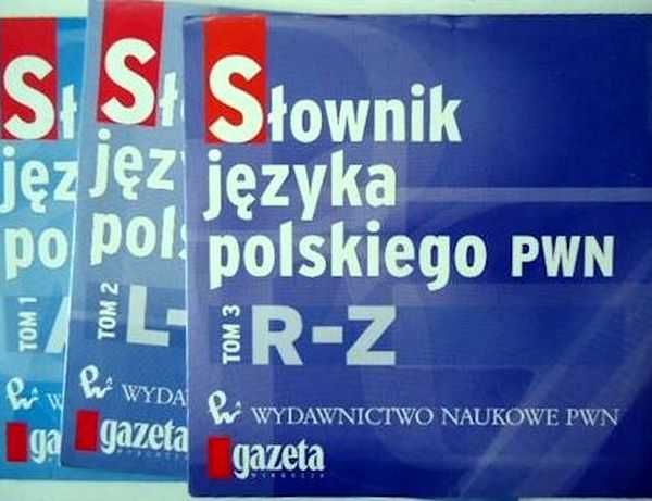 3 CD Słownik Języka Polskiego PWN Komplet Tom 1 2 3 A-Z NOWE