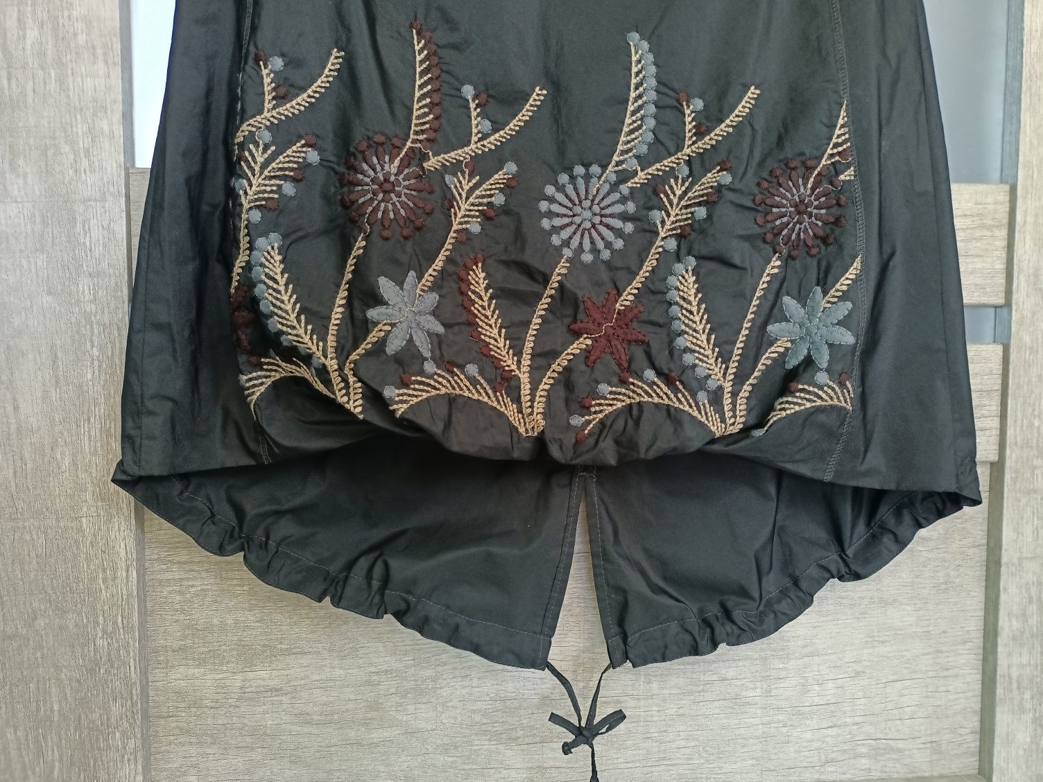 Spódnica z haftem bombka asymetria Boho Hippie Etno Folk retro vintage