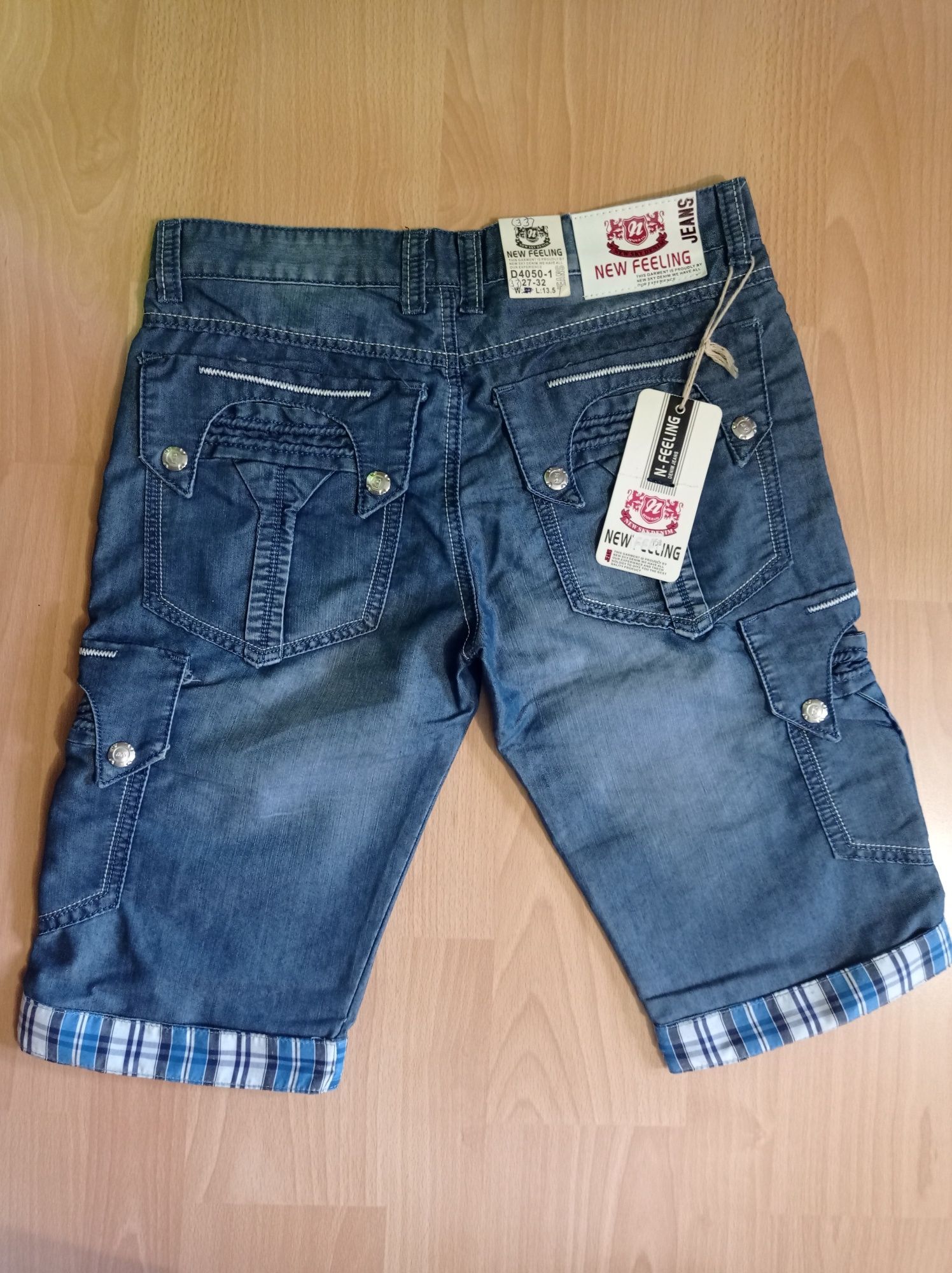 Nowe męskie spodenki jeansowe