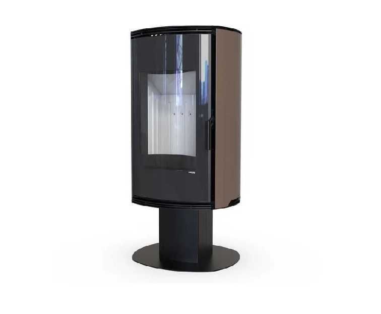 Piec piecyk kominek wolnostojący - DEFRO Home Orbis Top 9kW brązowy