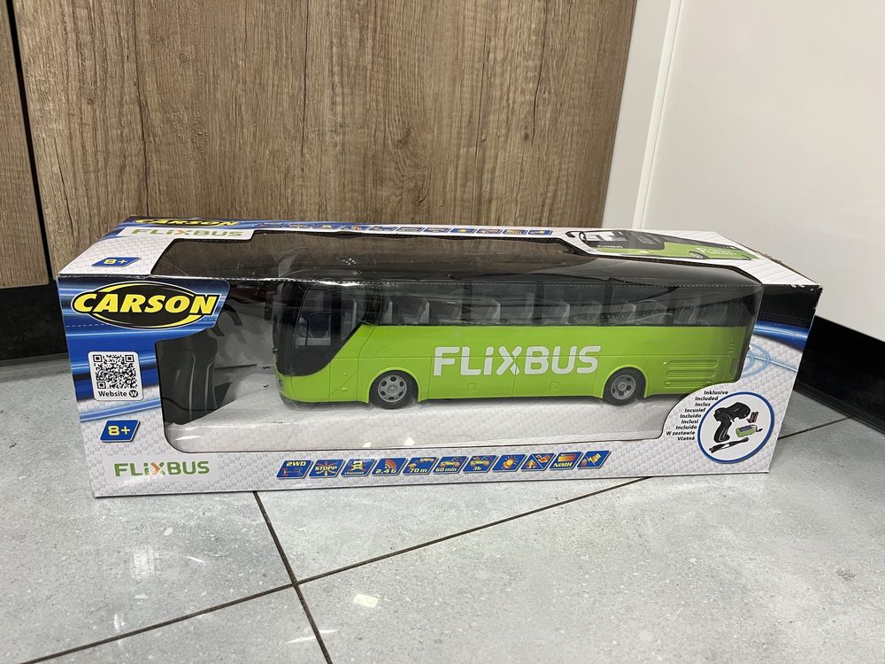 Autobus FLIXBUS zdalnie stwrowany Carson