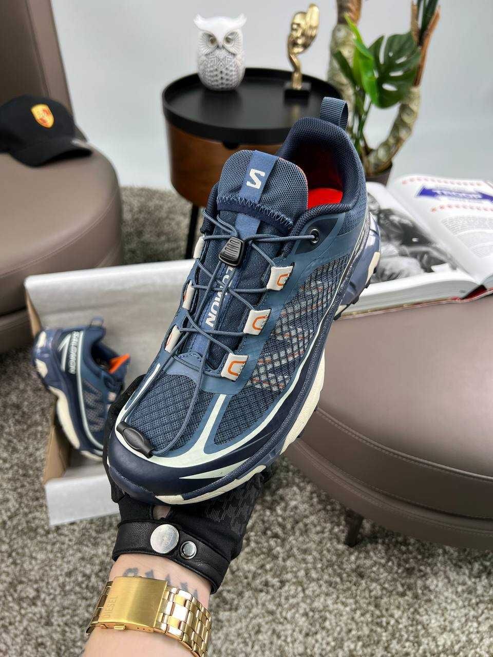 Чоловічі кросівки саломон Salomon XT-6 FT Navy White [41-46]