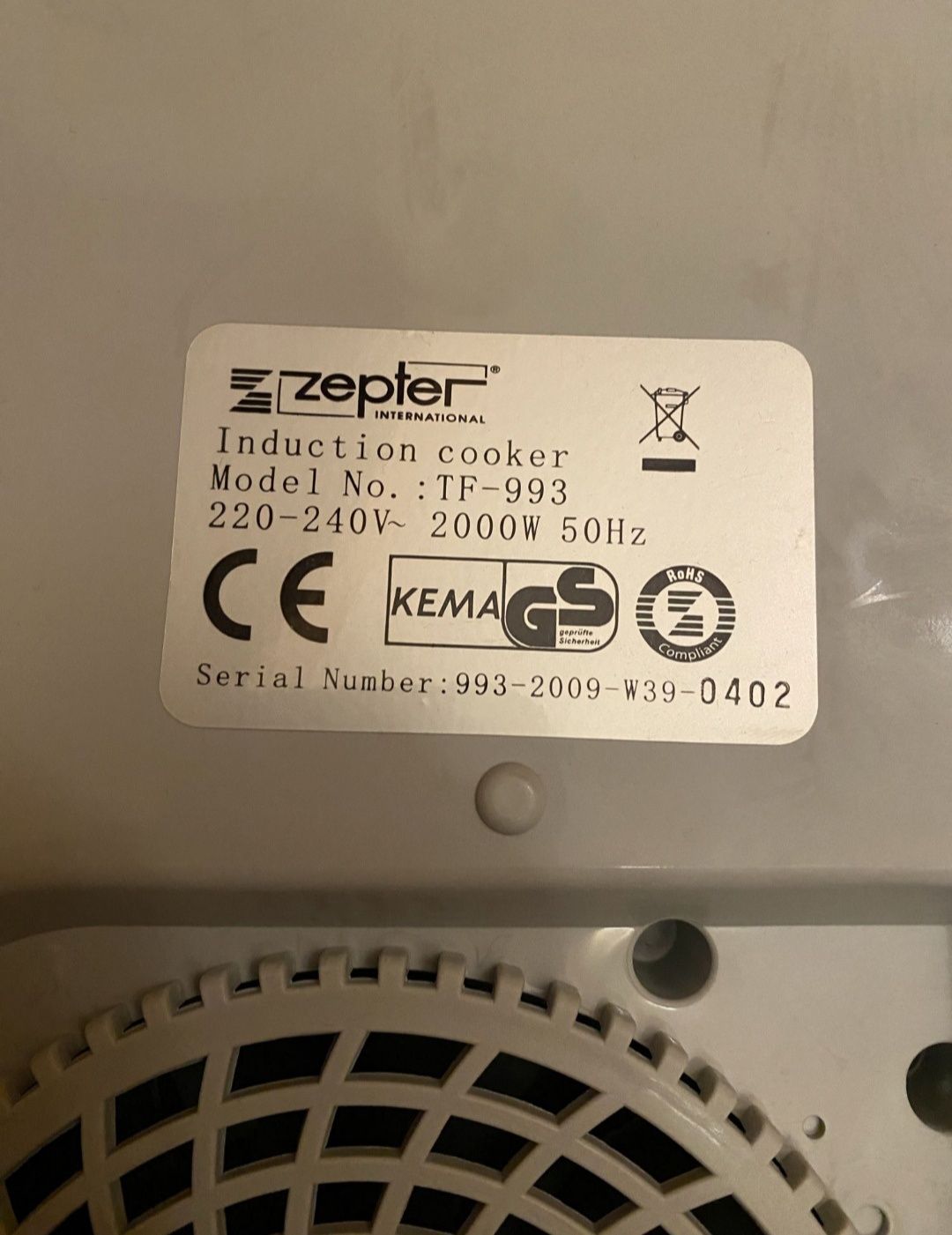 Płyta indukcyjna Zepter