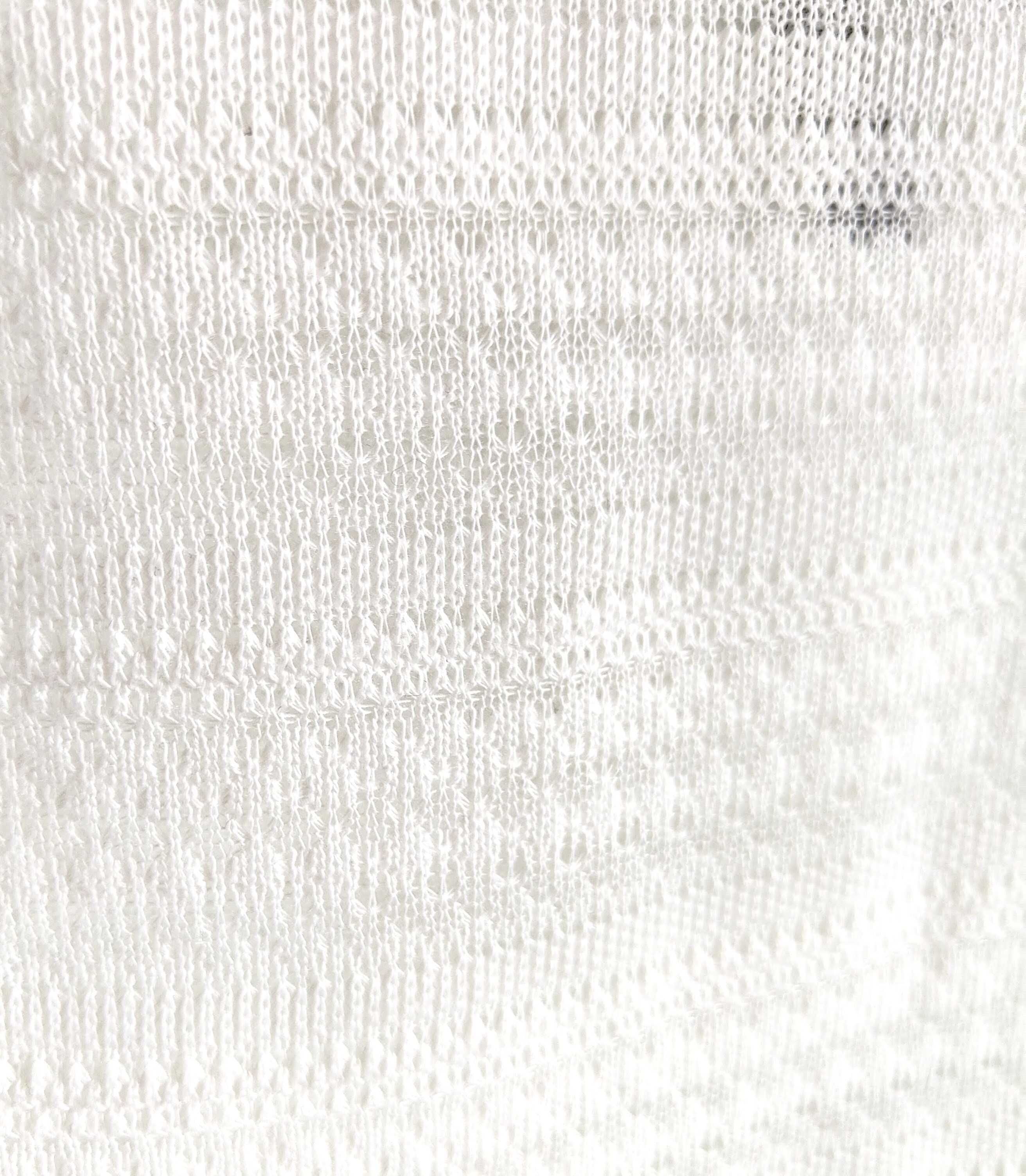 Krótka bluzka crop top H&M XS 34 S 36 biała frędzle boho bohemian