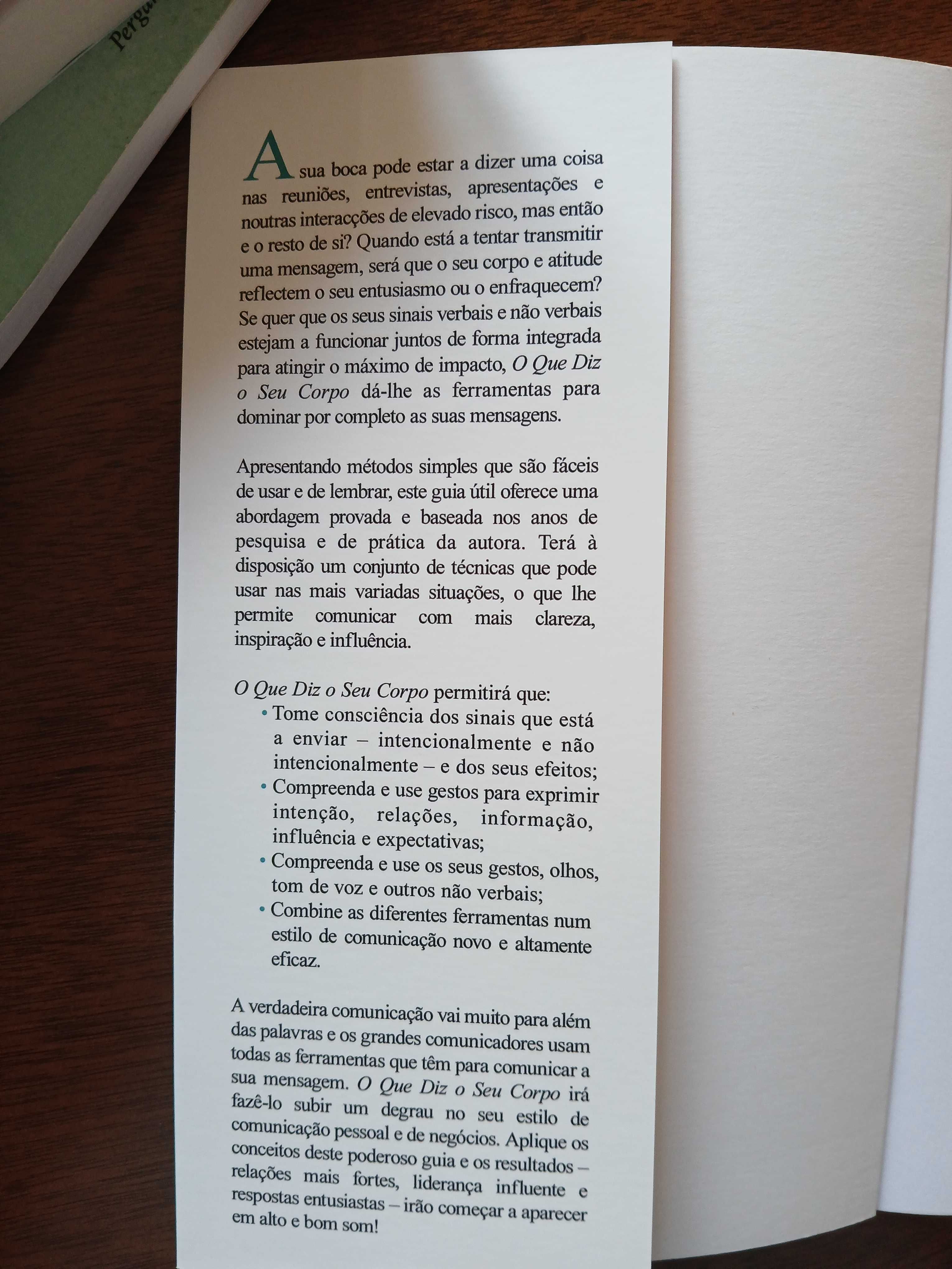Livro O Que Diz O Seu Corpo.