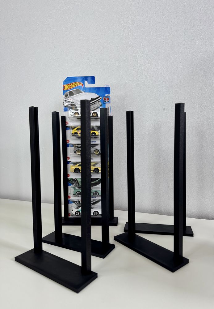 Zestaw 5x stojak / ekspozytor na samochodzik Hot Wheels druk 3D