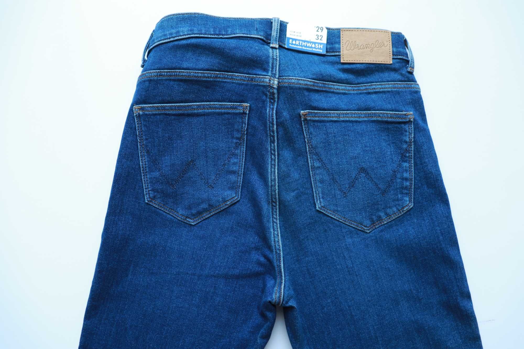 WRANGLER HIGH RISE SLIM 610 W29 L32 damskie spodnie jeansy nowe