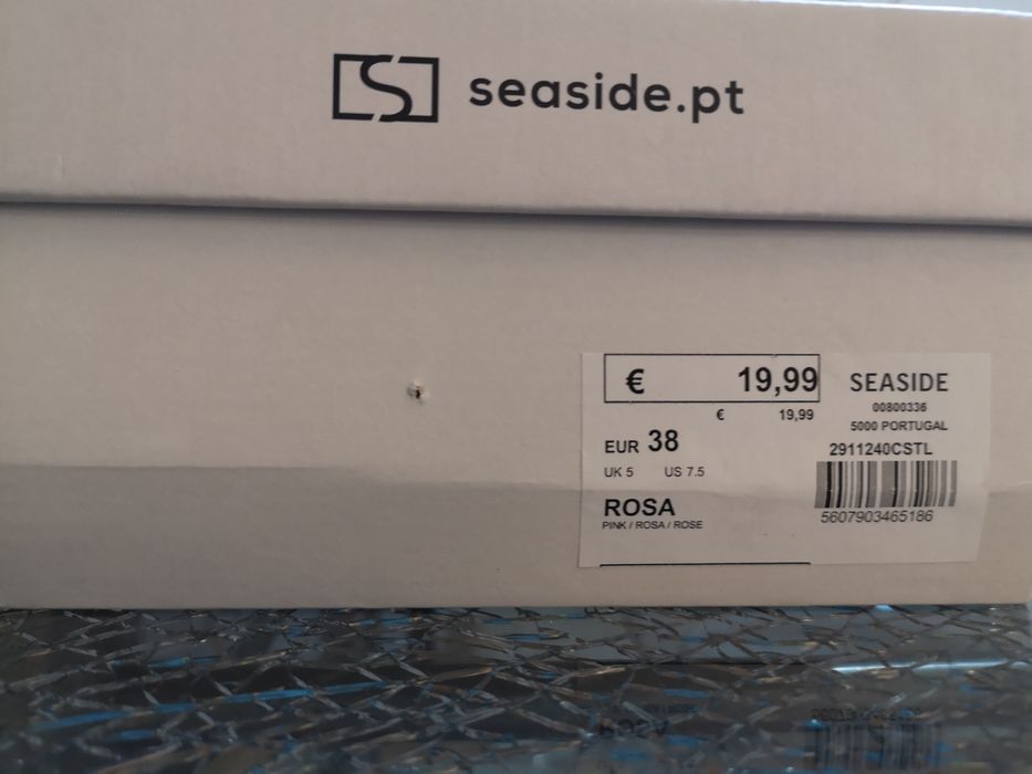 Sapatos Alpercatas Rosa 38 Novas