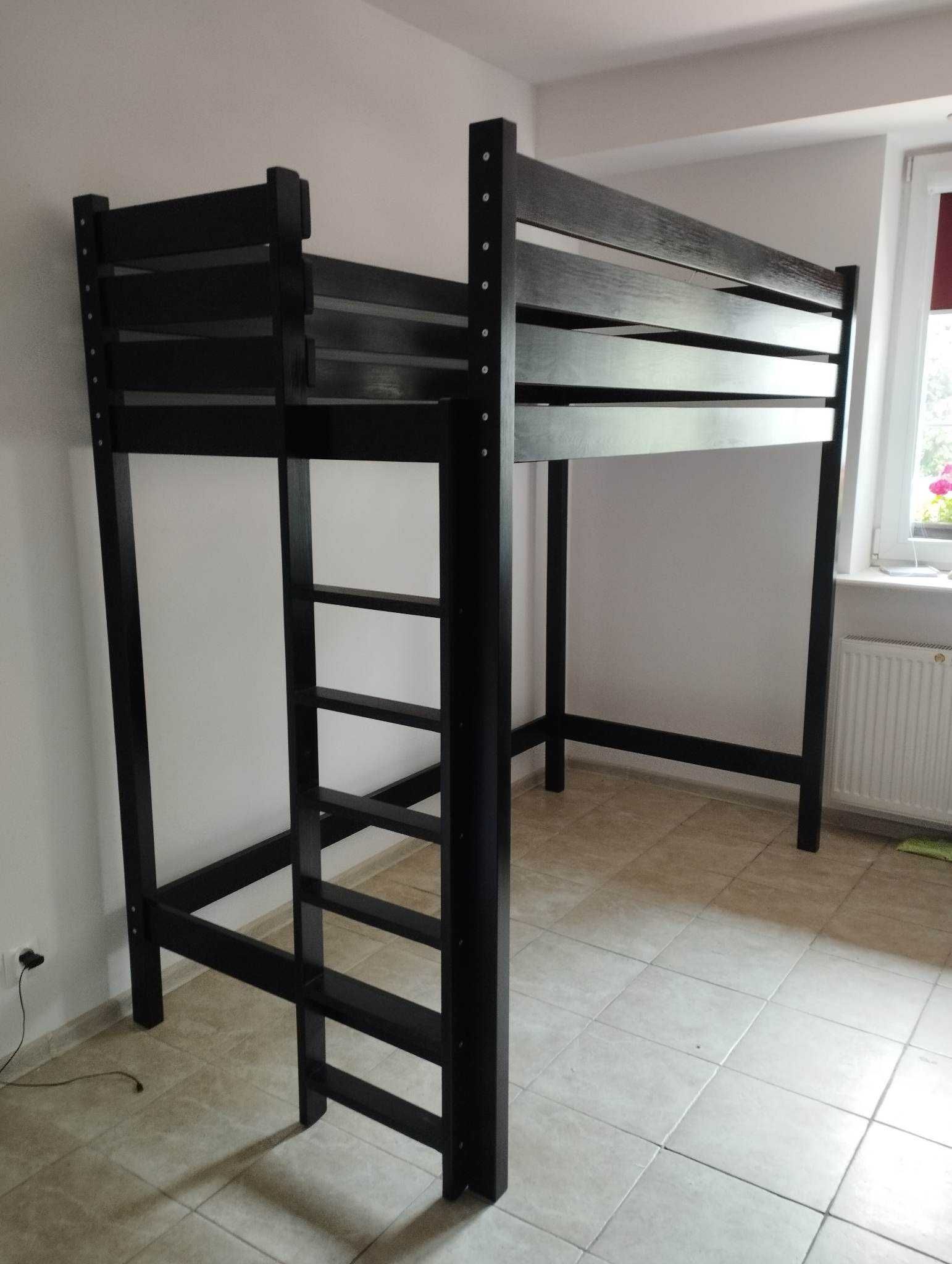 Łóżko piętrowe antresola o wymiarach 90x200! Wysokie barierki!