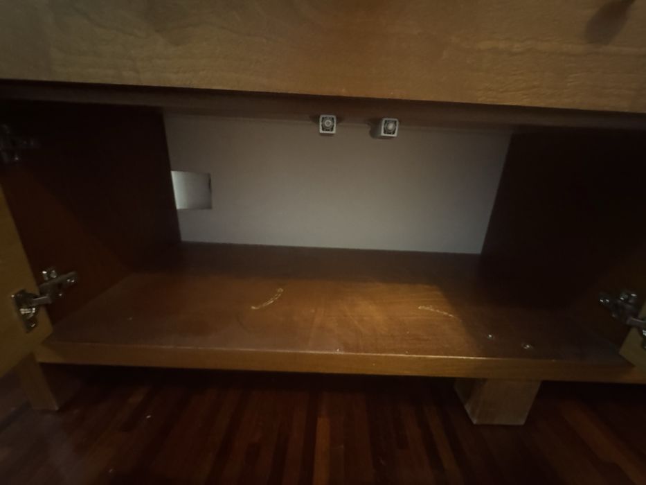 Duża Komoda merbau naturalne drewno brązowa