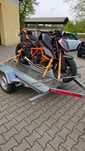 Przyczepka na motocykle 7 rowerow wynajem wypożyczalnia quad stojak