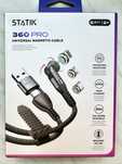 Stanik 360 Pro, kabel magnetyczny 2m (Lightning, USB), ładowanie+dane