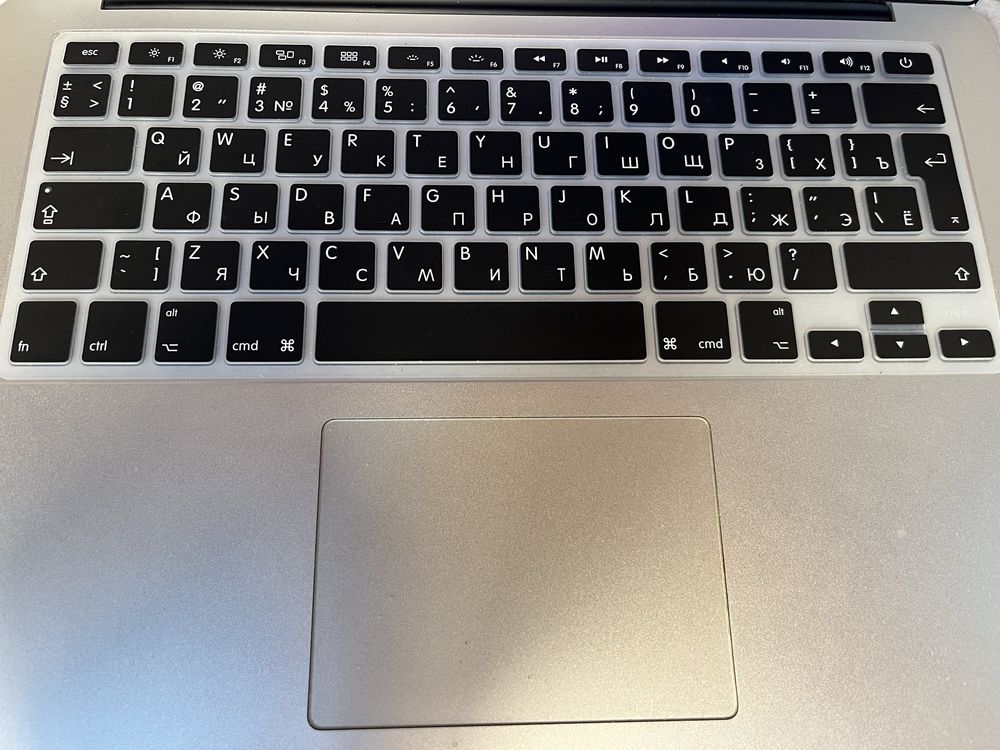 Накладка сіліконова, клавіатура для MacBook A1466, A1369, A1278, A1286