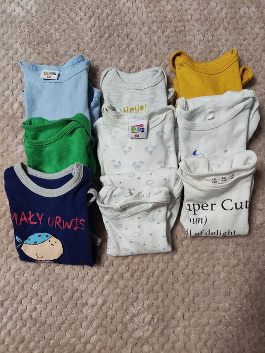 Zestaw komplet body niemowlęce 68 cena za wszystkie