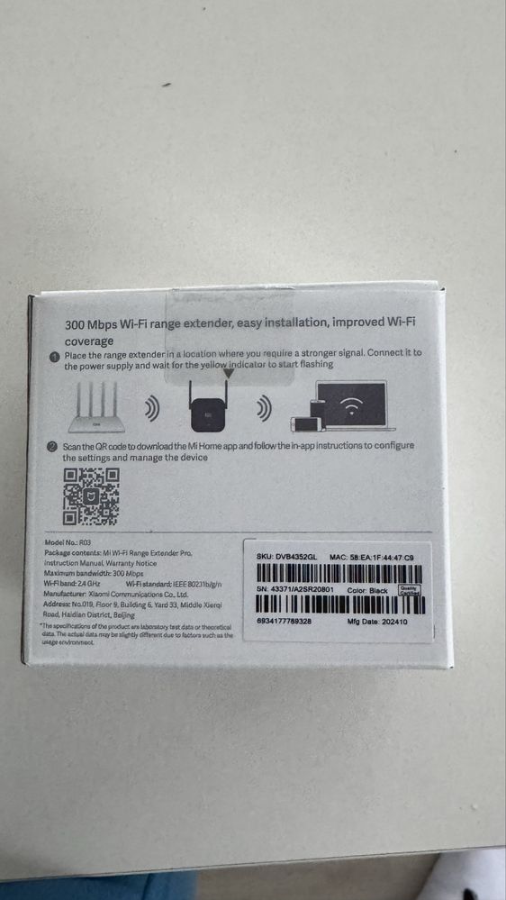Wzmacniacz sieci Xiaomi Wi-Fi Range Extender Pro