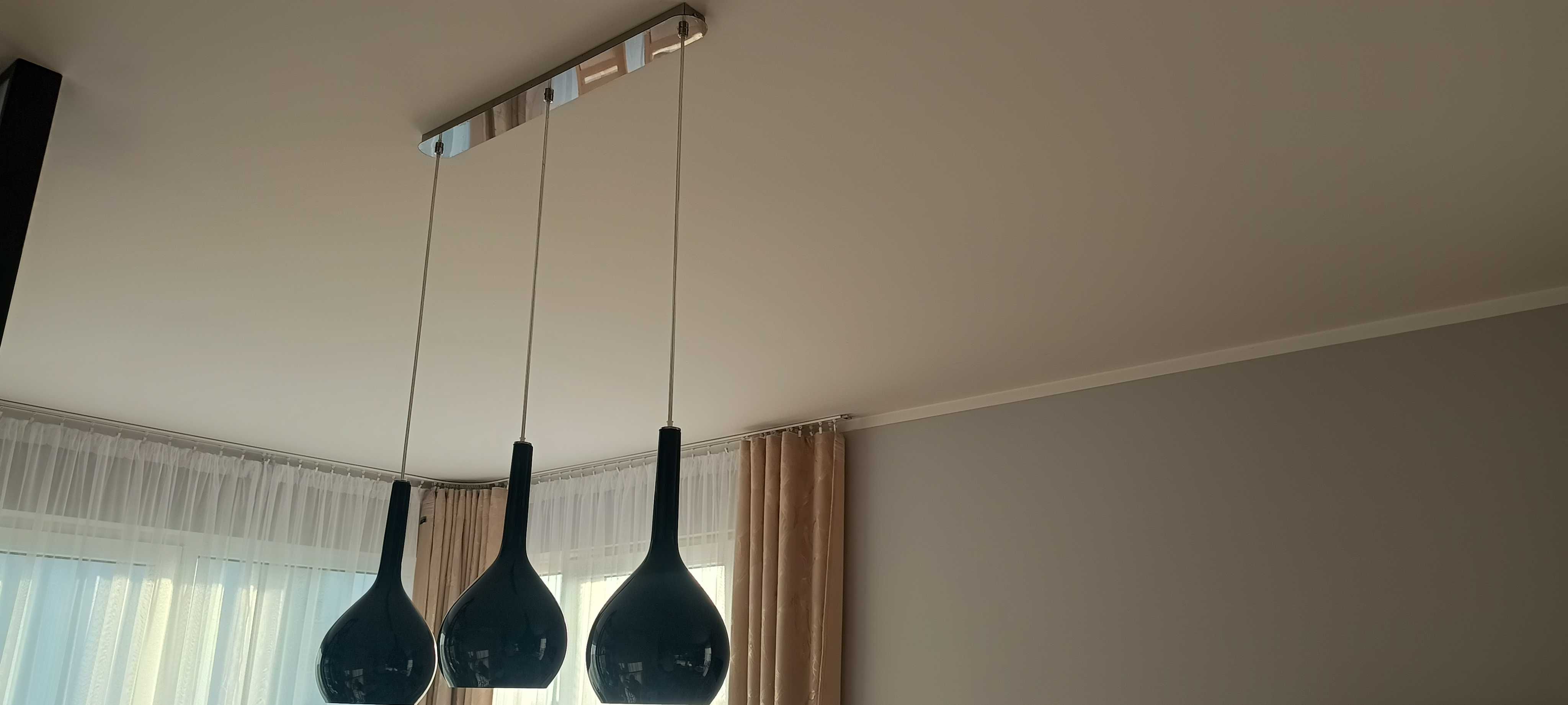 Lampa wisząca 3-punktowa czarna