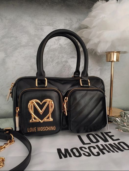 Nowa torebka Love Moschino złote dodatko pikowana