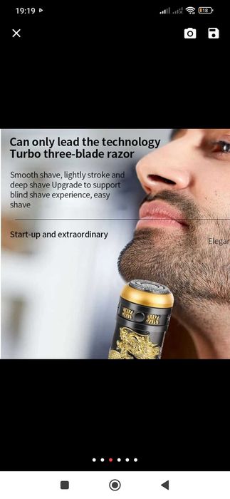 Máquina de barbear elétrica!