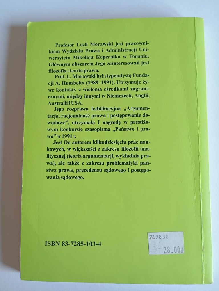 Lech Morawski Wstęp do prawoznawstwa TNOIK 2002