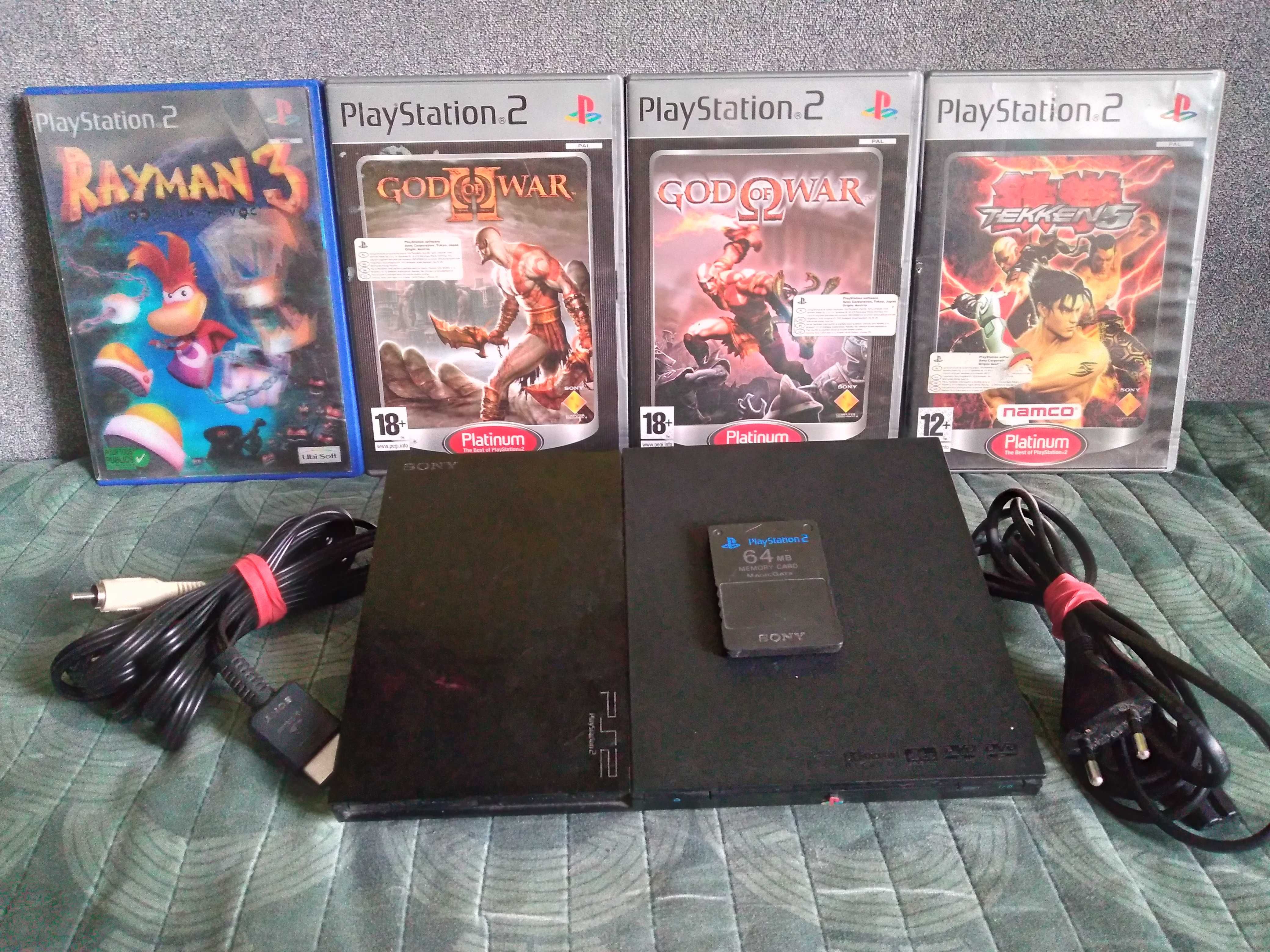 Playstation 2 ps2 pady gry - zestaw
