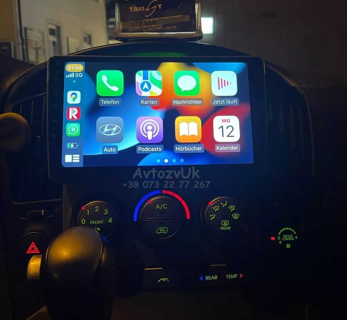 Магнитола VERACRUZ Hyundai IX55 H1 Starex Staria Tesla CarPlay Android