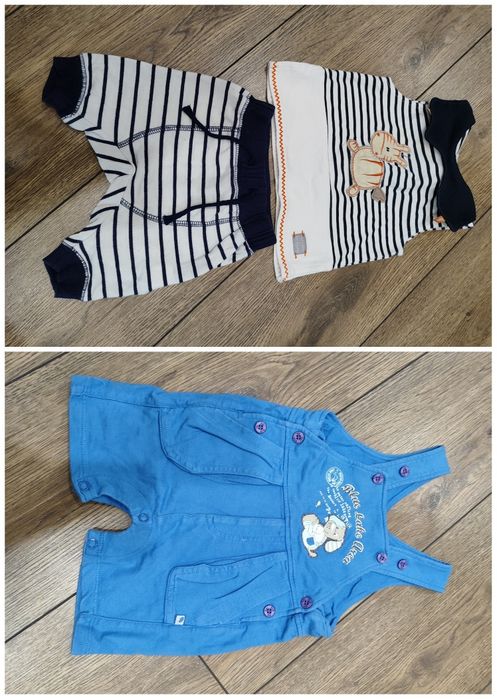 Пакет літніх речей, р. 62-68, бодіки, штани, чоловічки, футболки