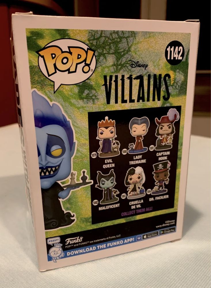 Hades Funko Pop 1142 Target Exclusive Disney Villains with Chess Board