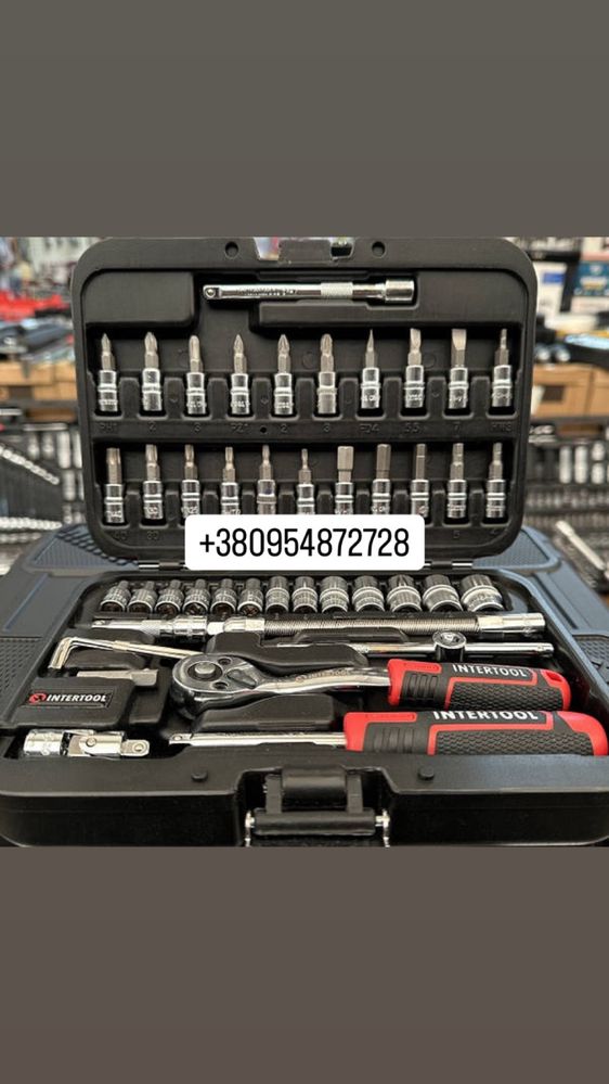 Набір інструментів на 46 од. INTERTOOL ET-8046 серія STORM