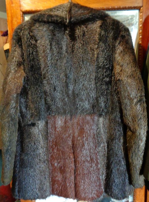 Редкая дорогая шуба мех бобра пальто меховое дубленка куртка Германия