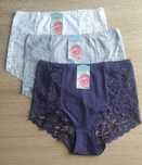 3×Damskie majtki figi z wysokim stanem 4XL