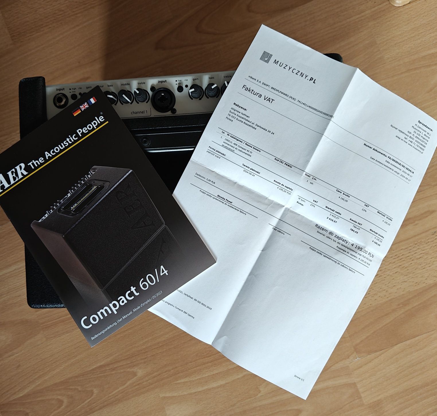 AER acoustic Compakt 60 IV, nowy . Super cena1,5 roku gwarancji.!