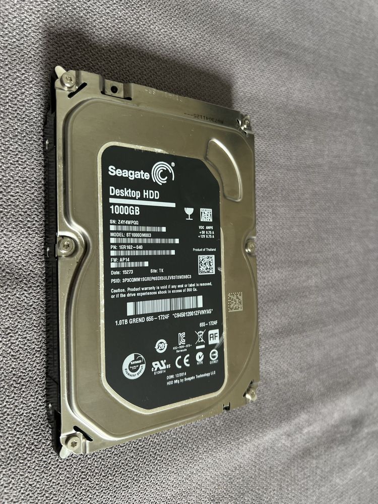 Dysk HDD Seagate 1TB 1000GB sprawny 100% SATAIII zapraszam