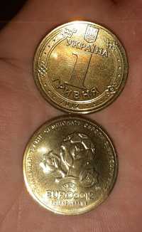 Монеты новые "евро 2012"